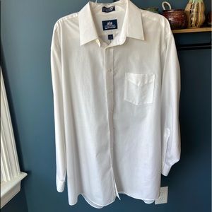 Solid White Men’s Stafford Button Down- 34/35